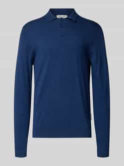 Casual friday Gebreide pullover met kasjmier en polokraag model 'FRODE'