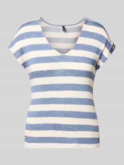 Only Relaxed-fit T-shirt in fijn gebreide viscosemix model 'LIRA LIFE'