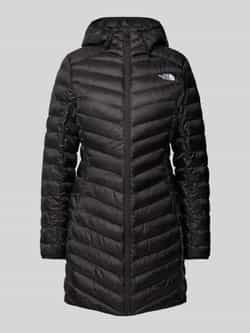 The North Face Gewatteerde lange jas met logostitching model 'Huila'