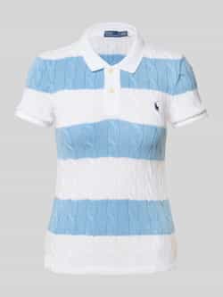 Polo Ralph Lauren Gebreid shirt met polokraag en labelstitching