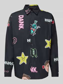 HUGO Regular fit vrijetijdsoverhemd met kentkraag model 'Ellisoe'