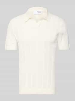 Selected Homme Poloshirt in gebreide look model 'WELLS'