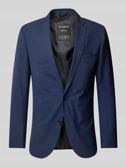 S.Oliver BLACK LABEL 2-knoops colbert van viscosemix met reverskraag model 'Ultimate'