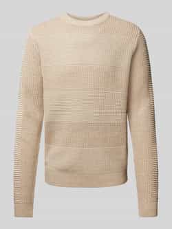 Jack & jones Gebreide pullover met structuurmotief model 'HUGO'