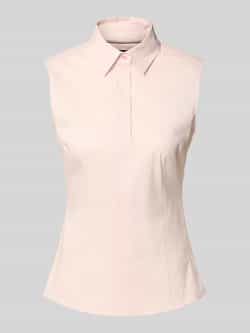 Boss Slim fit blousetop met platte kraag model 'Bashiva'