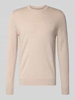 Christian Berg Men Regular fit shirt met lange mouwen van een mix van merinowol