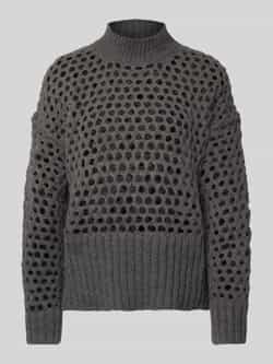 Only Regular fit gebreide pullover met broderie anglaise model 'BILLIE'