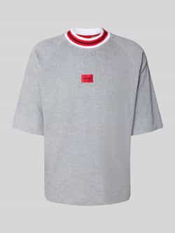 HUGO T-shirt met labelprint model 'JAXON'