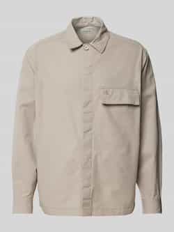 Calvin Klein Jeans Regular fit overhemdjack met labelstitching