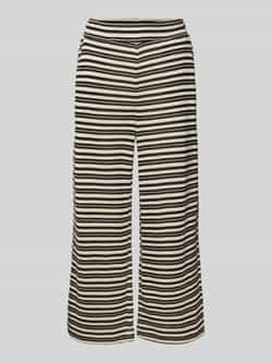 Jake*s Collection Gebreide broek met elastische band en steekzakken