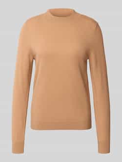 Comma Gebreide pullover van een mix van wol en kasjmier met ronde hals
