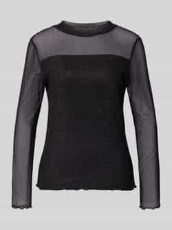 S.Oliver BLACK LABEL Slim fit shirt met lange mouwen en effectgaren