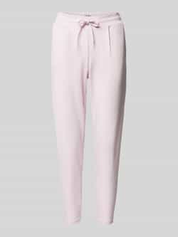 Ichi Slim fit bandplooibroek met verkort model 'KATE'