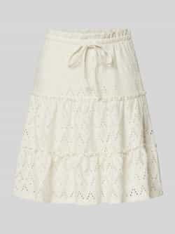 Vila Minirok met broderie anglaise model 'AMALINA'