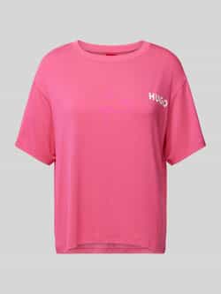 HUGO Pyjamabovendeel met labelprint model 'UNITE'