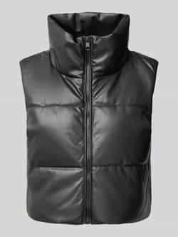 Only Bodywarmer van imitatieleer van model 'ELSIE'