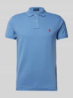 Polo Ralph Lauren Heldere Blauwe Polo T-shirt met Pony Borduurwerk Blue Heren