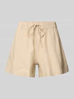 Only Loose fit korte broek van een mix van viscose en linnen model 'CARO'