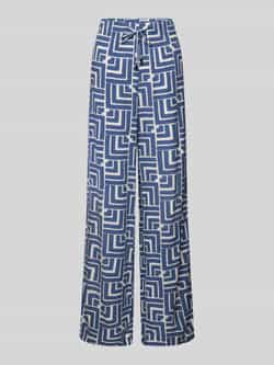 Christian Berg Woman Stoffen broek van viscose met steekzakken en elastische band