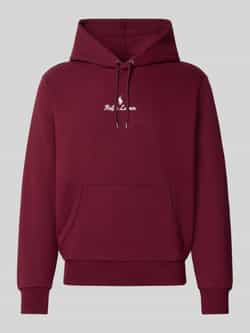 Polo Ralph Lauren Hoodie met labelstitching en kangoeroezak