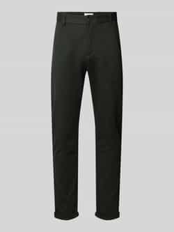 Lindbergh Slim fit stoffen broek met verkort model