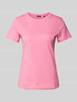 Joop! T-shirt met geribde ronde hals