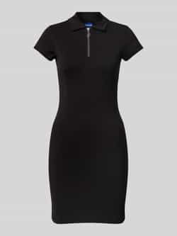 OTTO HUGO Blue Jerseyjurk Nera met polokraag logo-trekker