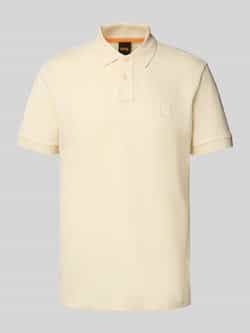 Boss Orange Slim fit poloshirt van katoenmix
