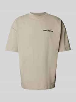 Multiply Apparel Oversized T-shirt met labelprint