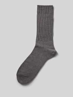 Falke Sokken van scheerwolmix met labeldetail model 'Nelson'