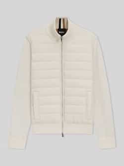 Boss Regular fit sweatjack met doorgestikte voorkant model 'HERNESTO'