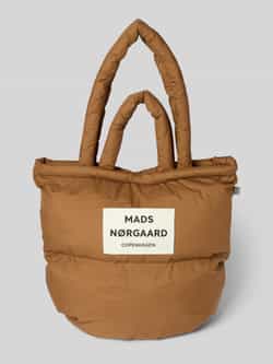 MADS NØRGAARD Shopper met labelpatch en labeldetail