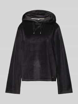 Boss Hoodie met labeldetail model 'Velluto'