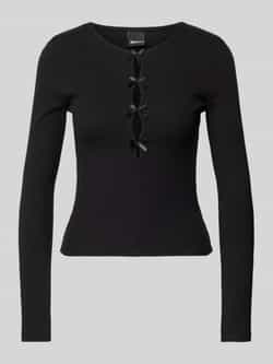 Gina Tricot Shirt met lange mouwen en strikdetails