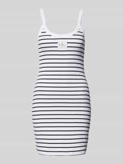 Calvin Klein Jurk met spaghettibandjes WOVEN LABEL RIB TANK DRESS