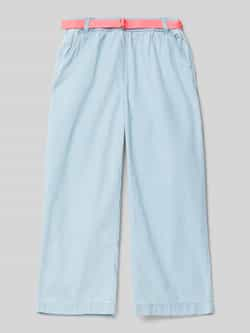 S.Oliver broek light blue denim Blauw Meisjes Katoen Effen 104