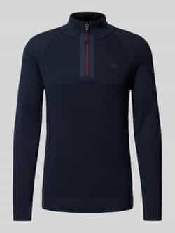 S.Oliver RED LABEL Regular fit gebreide pullover van puur katoen met schipperskraag