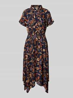 Apricot Midi-jurk van viscose met steekzakken
