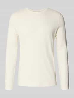 MCNEAL Shirt met lange mouwen en geribde ronde hals