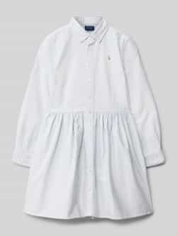 Polo Ralph Lauren Teens Overhemdjurk met doorknoopsluiting model 'WEYLYN'