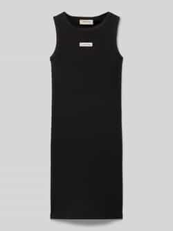Calvin Klein Jeans Jurk in riblook met labelstitching