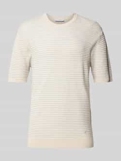 Manuel Ritz Gebreid shirt met ronde hals