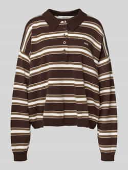 Gestuz Oversized poloshirt met logostitching model 'paige'