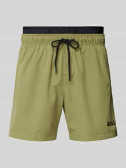 Boss Relaxed fit zwembroek met labelprint model 'AMUR'