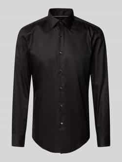 Boss Slim fit zakelijk overhemd met kentkraag model 'Hank Kent'