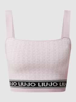 LIU JO SPORT Korte top met logo in band