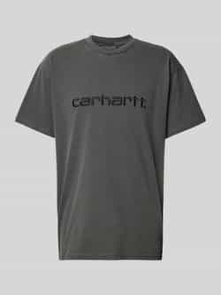Carhartt Work In Progress T-shirt met labelstitching model 'DUSTER'