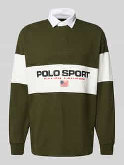 Polo Ralph Lauren Sweatshirt met polokraag en labelprint