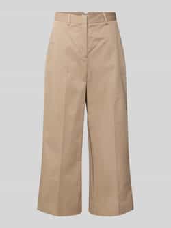 Tommy Hilfiger Wijde broek van een mix van katoen en lyocell