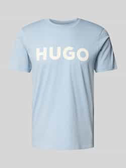 HUGO T-shirt met labelprint model 'DULIVIO'